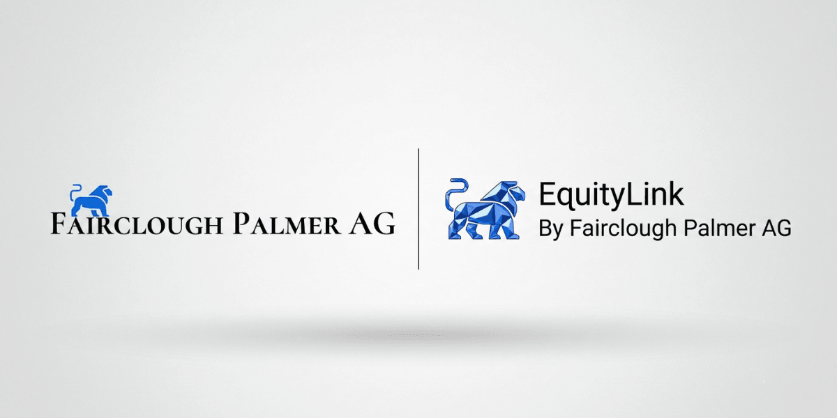 Logos of Fairclough Palmer AG and EquityLink on a light background