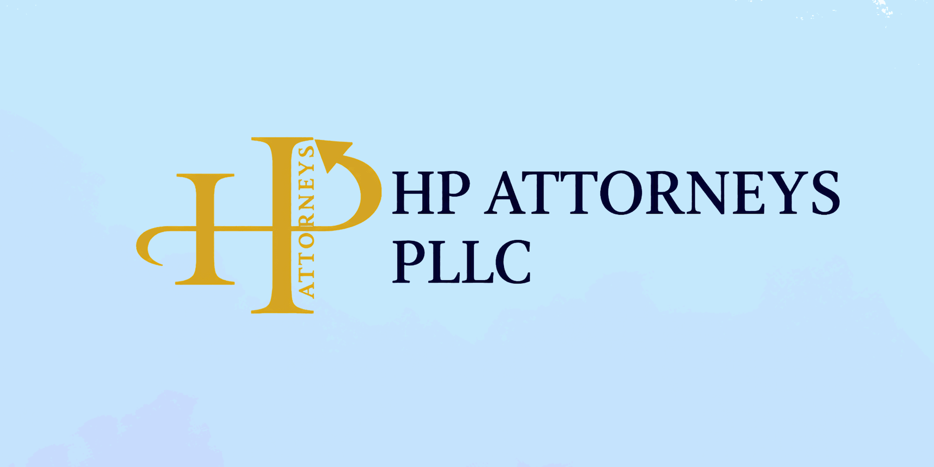 Logo of PHP Attorneys PLLC featuring stylized letters and a blue background